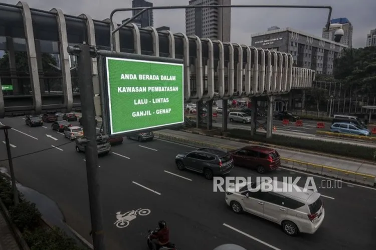 ilustrasi PSBB di Jakarta/ Republika