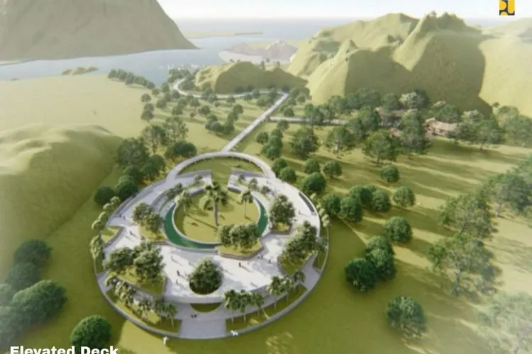 Ini Desain ‘Jurassic Park’ di Pulau Rinca Taman Nasional Komodo (ilustrasi)/pu.go.id
