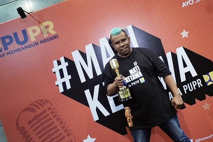 Reinold Lawalata usai Stand Up Comedy Competition Mati Ketawa Ala PUPR. (Ayojakarta.com)