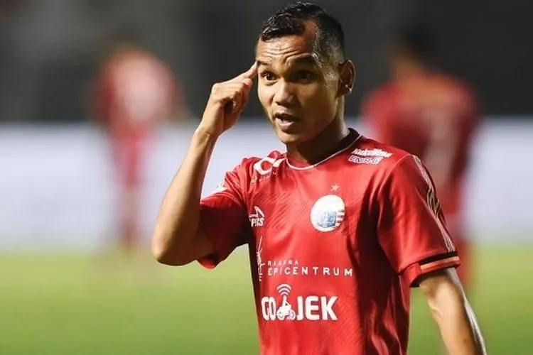 Winger Persija Jakarta Riko Simanjuntak/Antara