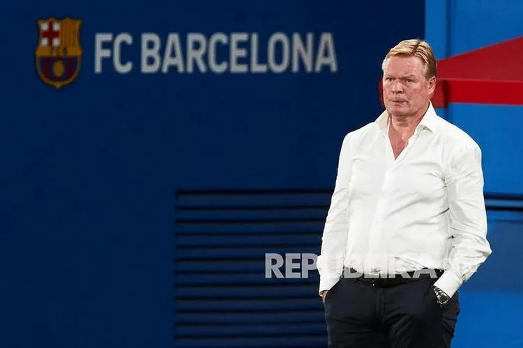 Pelatih Barcelona Ronald Koeman. Foto: EPA-EFE/Alejandro Garcia
