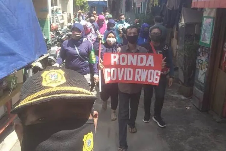 Ronda Covid-19 di Kecamatan Tamansari, kampanyekan 3M/barat,jakarta.go.id