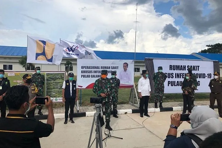 Peresmian rumah sakit pasien COVID-19 di Pulau Galang, Kota Batam