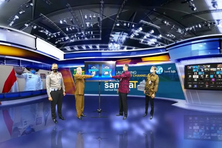 Aplikasi Samsat Banten Hebat (SAMBAT) yang dikembangkan bank bjb. (dok)