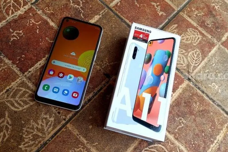 Samsung Galaxy A11. [Suara.com/Tivan Rahmat]