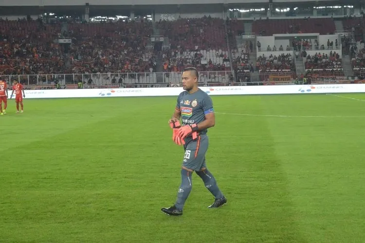 Penjaga gawang Persija Jakarta, Andritany Ardhiyasa. (Ayojakarta.com/Hendy Dinata)