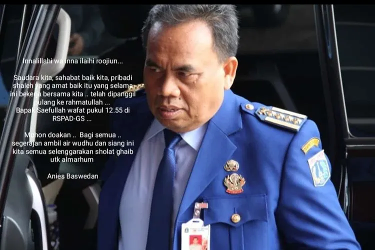 Almarhum Saefullah/beritajakarta.id