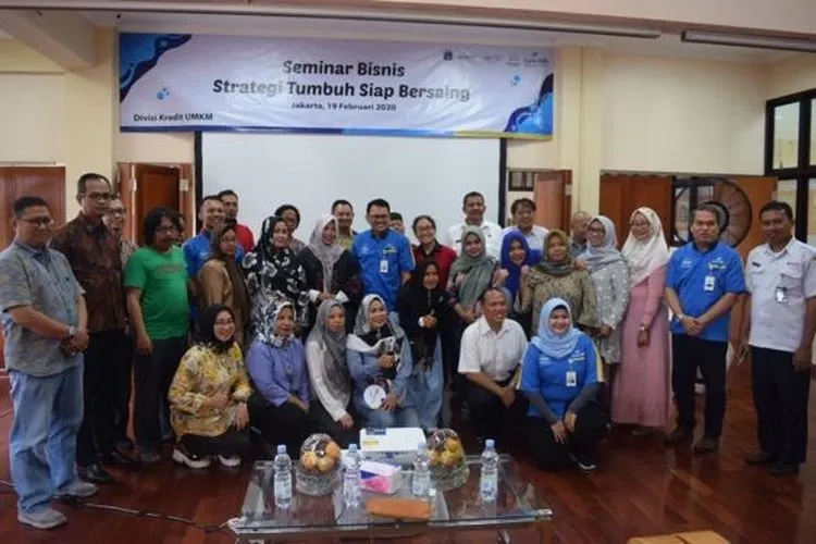 seminar kewirausahaan dengan tema Strategi Tumbuh Siap Bersaing di Tempat Kumpul Kreatif Jakarta Utara, Jalan Lorong 103, Pasar Permai Koja, Jakarta Utara, DKI Jakarta, Rabu (19/2/2020).