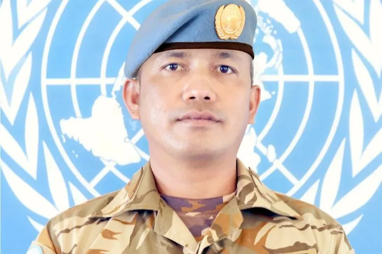 Serma Rama Wahyudi (Kabidpeninter Puspen TNI Kolonel Laut (KH) H. Agus Cahyono)