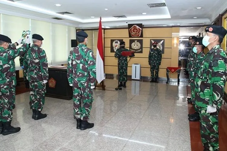 Serah Terima Jabatan Kepala Badan Pembinaan Hukum (Kababinkum) TNI (Puspen TNI)