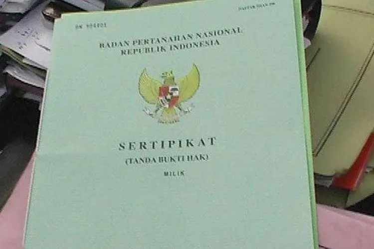 Sertipikat tanah (Tribunnews.com)