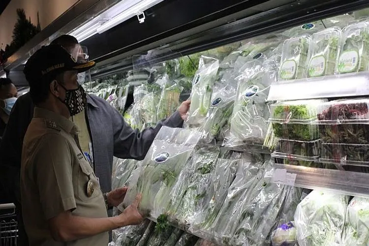 Wakil Wali Kota Jaksel, Isnawa Adji, saat sidak pangan di Supermarket Gelael, Tebet/dok: selatan.jakarta.go.id