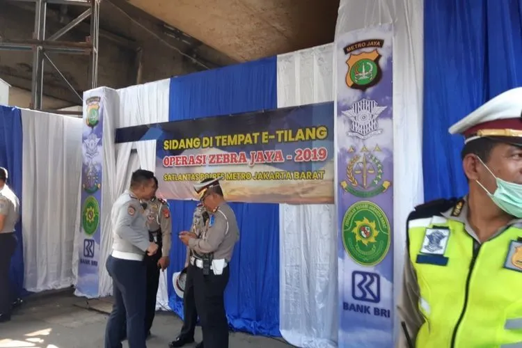 Lokasi sidang di tempat Operasi Zebra Jaya 2019 di Pos Polisi Tomang, Jakbar/Kompas