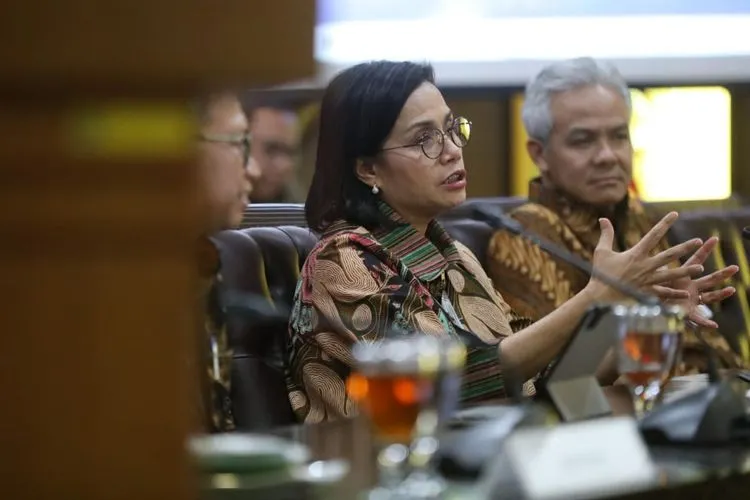 Menteri Keuangan Sri Mulyani saat mengunjungi Pemprov Jateng belum lama ini. ist