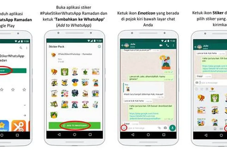 Stiker WhatsApp edisi Khusus Ramadan (dok)