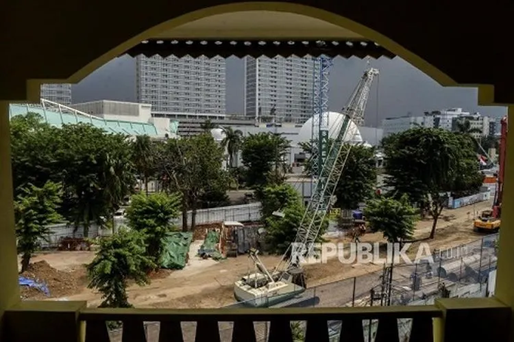 Ilustrasi suasana pembangunan konstruksi revitalisasi TIM, Jakarta Pusat/dok: republika