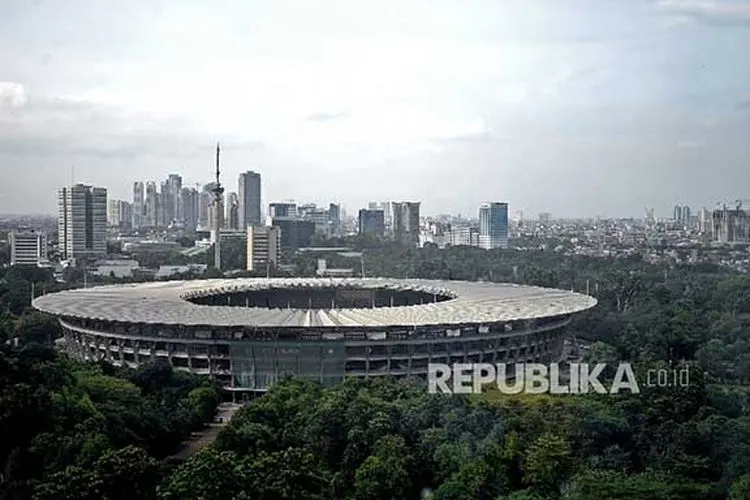 tadion Utama Gelora Bung Karno (GBK) terpilih sebagai stadion terfavorit di Asia Tenggara versi Federasi Sepak bola Asia (AFC) (Foto: Stadion GBK)  Foto: Republika/Prayogi