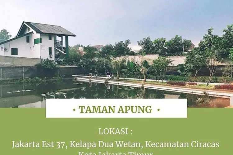 Taman Apung, salah satu dari 4 taman kota di Jakarta Timur. (dok)