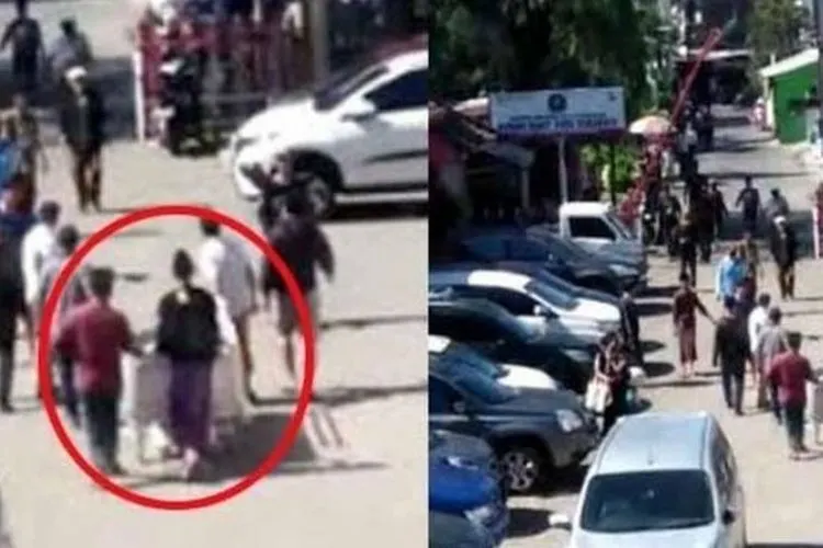 Tangkapan layar warga bawa pulang mayat pasien positif di salah satu RS Kota Surabaya. [Ist]