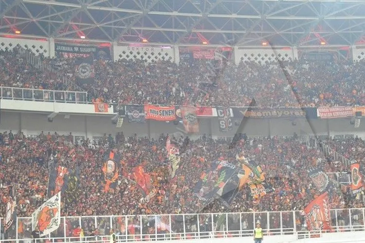 Suporter Persija Jakarta, The Jakmania. (Ayojakarta.com/Hendy Dinata)