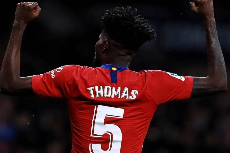 Thomas Partey saat masih berseragam Atletico Madrid/arsenal.com