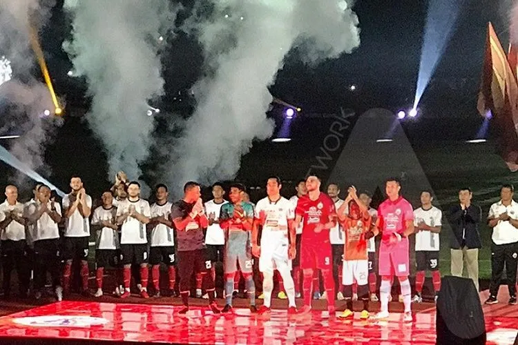 Launching tim dan jersey Persija Jakarta di Stadion Utama GBK, Senayan, Jakarta, Minggu (23/2/2020) (Ayojakarta.com/Hendy Dinata)