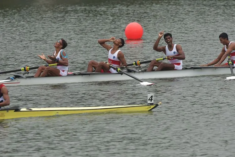 Tim dayung Indonesia (Antara/Nyoman Budhiana)