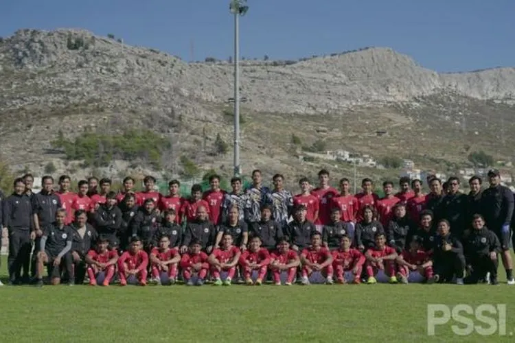 Skuad Timnas Indonesia U-19 Saat menjalani trainimg camp (TC) di Kroasia (dok. PSSI).
