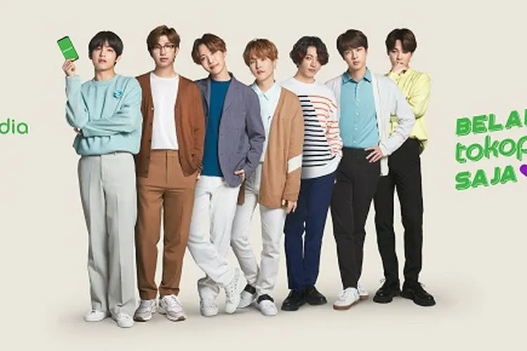 Poster resmi BTS sebagai brand ambassador Tokopedia/Tokopedia