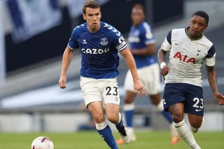 Suasana laga Tottenham Hotspur vs Everton pada pekan pembuka Liga Inggris 2020/2021 di Tottenham Hotspur Stadium, London, Minggu (13/9/2020) malam WIB. [ALEX PANTLING / POOL / AFP]