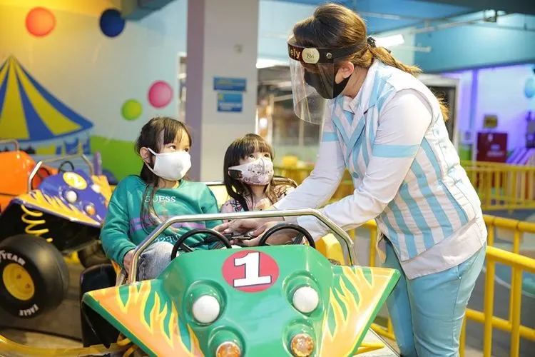 Trans Studio Bandung mengampanyekan protokol kesehatan.(dokumentasi Trans Studio Bandung)