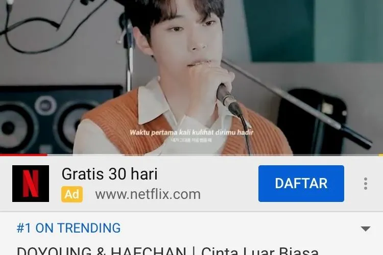 Lagu Cinta Luar Biasa milik Andmesh Kamaleng jadi trending nomor 1 di Youtube/Youtube