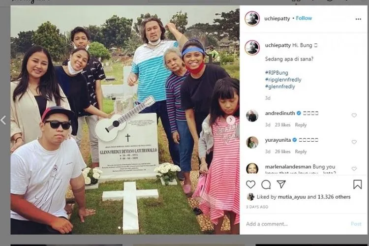 Nisan Glenn Fredly yang diunggah Uci. (Instagram)