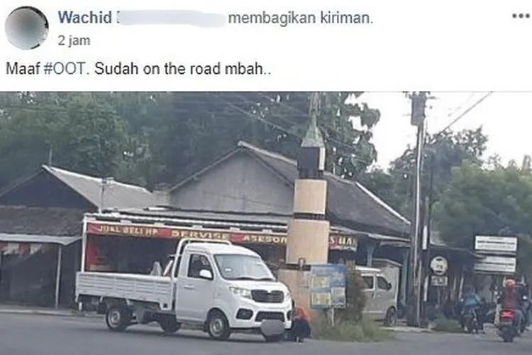 Viral mobil Esemka ngadat di jalan. (Facebook/Fajr)