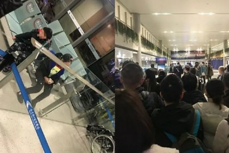 Diduga terkena virus corona, orang tua tinggalkan anak di bandara. (Weibo/Bu Xiu Zxp)
