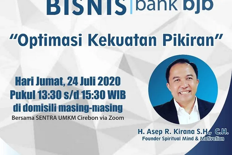Webinar Jumat 24 Juli bank bjb memberikan banyak materi seputar usaha bagi pelaku bisnis/ dok bjb