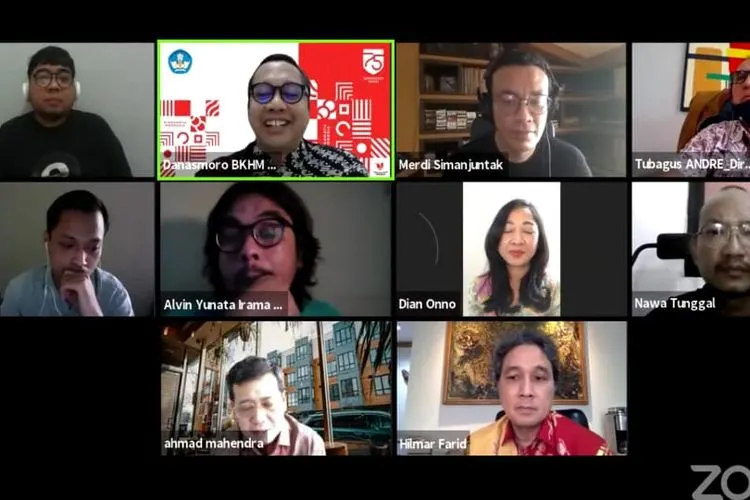 Taklimat media Peluncuran Digitalisasi Musik melalui telekonferensi (dok)