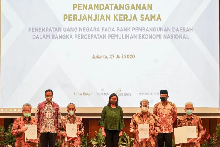 Penandatangan Kerja Sama Penempatan Dana Pemulihan Ekonomi Nasional di Bank Pembangunan Daerah