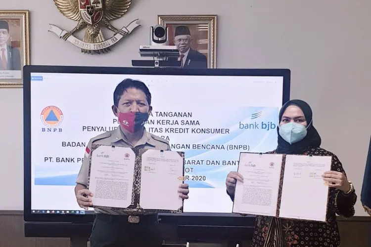 Penandatanganan kerja sama kredit konsumer bank bjb dan BNPB