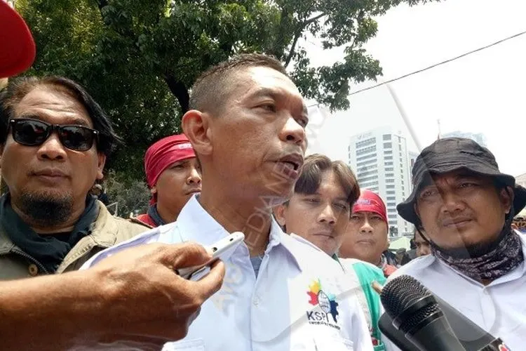 Ketua KSPI Jakarta, Winarso/Ayojakarta.com-Aprilia Rahapit