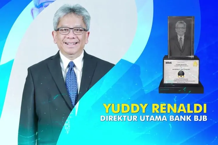 Dirut bank bjb Yuddy Renaldi dianugerahi gelar Bankers of The Year 2020. (dok)