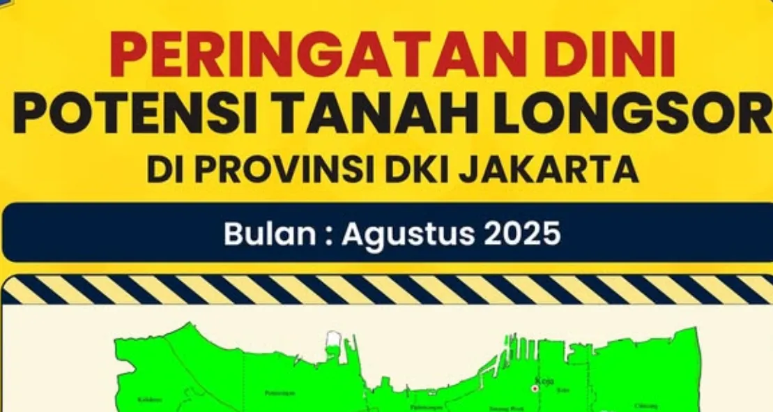 Menurut Pusat Vulkanologi dan Mitigasi Bencana Geologi atau PVMBG, sejumlah wilayah di Jakarta termasuk dalam kategori rawan Tanah Longsor.