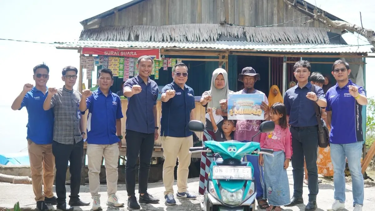 Sartina asal Poso raih 1 miliar dari program Miliarder Yamaha usai beli Mio M3 untuk kebutuhan sehari-hari.