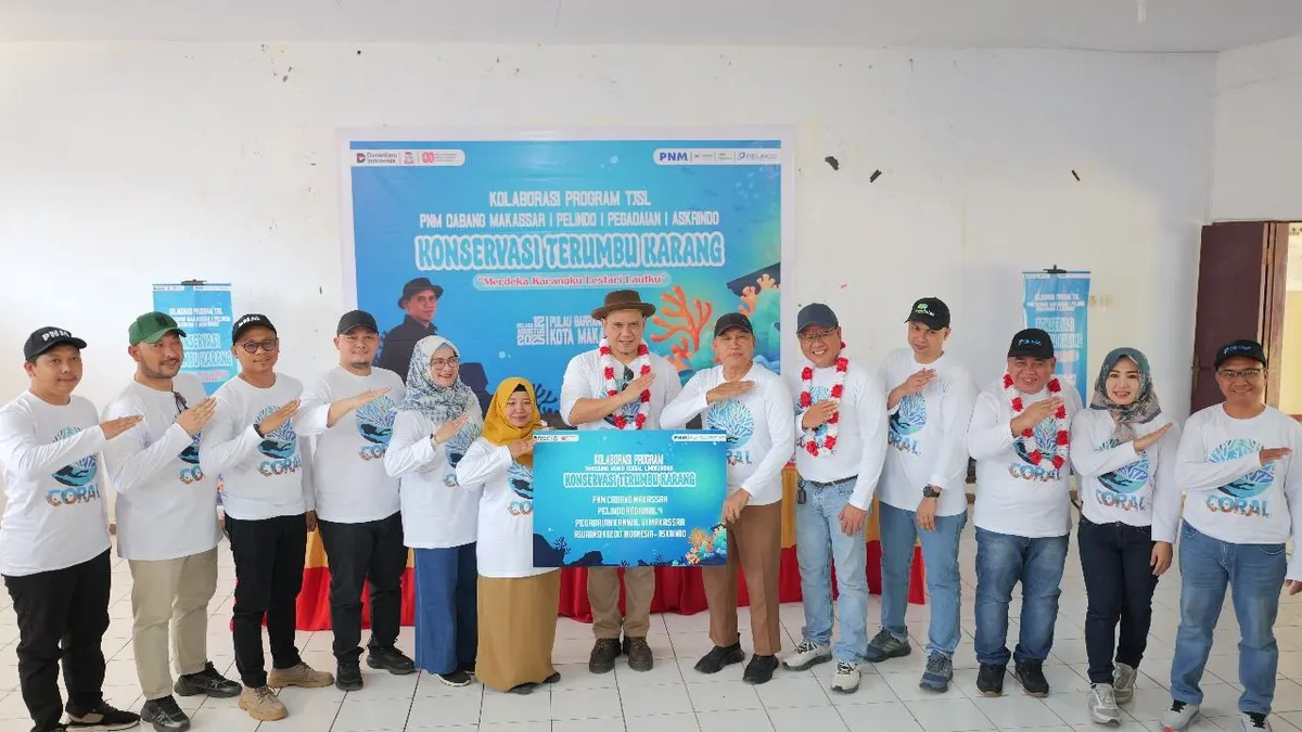 PNM tanam terumbu karang di Pulau Barang Lompo, wujud nyata konservasi laut dan pemberdayaan pesisir.