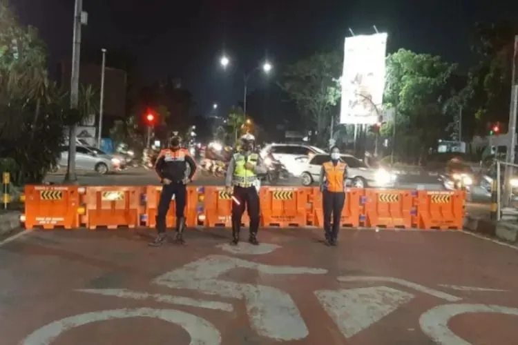 Ilustrasi Penutupan Jalan Sementara di Jakarta Utara.