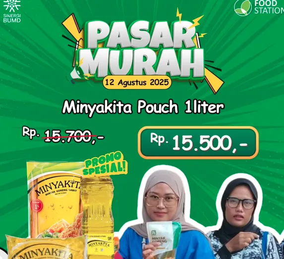 Informasi lokasi pasar murah dari program Badan Usaha Milik Daerah (BUMD) yang dikelola oleh PT Food Station untuk Selasa 12 Agustus 2025.
