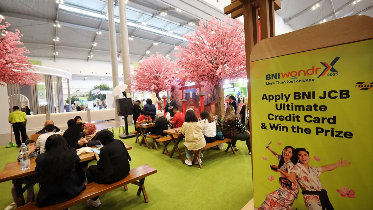 BNI wondrX 2025 di ICE BSD: kuliner Jepang, promo belanja, cashback Rp8,79 juta, hingga hiburan musik spesial 15&ndash;17 Agustus.