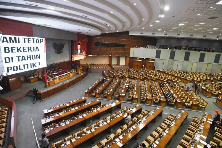 Ilustrasi Sidang Paripurna DPR Sepi