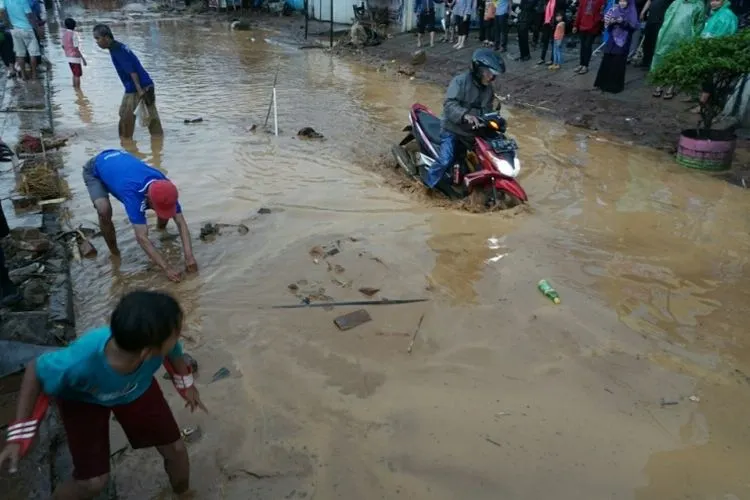 Ilustrasi bencana banjir