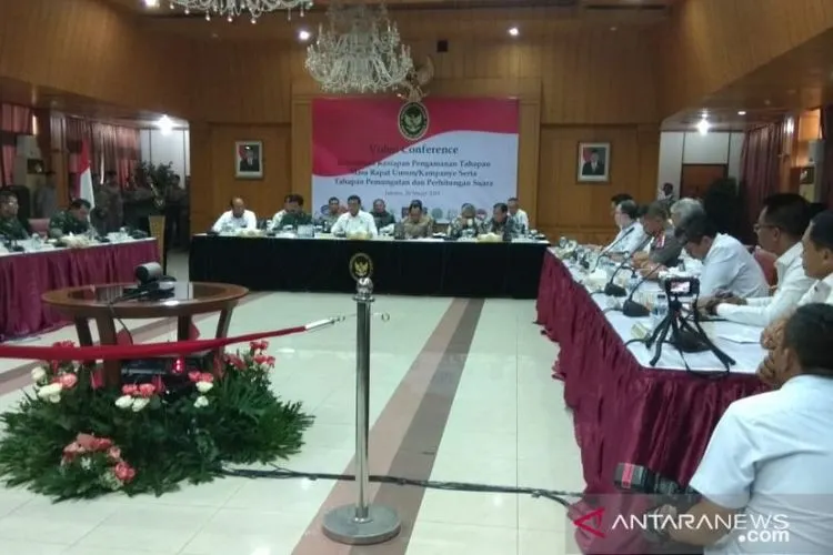 Menko Polhukam Gelar Rakor Pengamanan Kampanye Terbuka. (Antara)